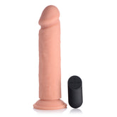 Big Shot Vibrating Remote Control Silicone Dildo - 9 Inch